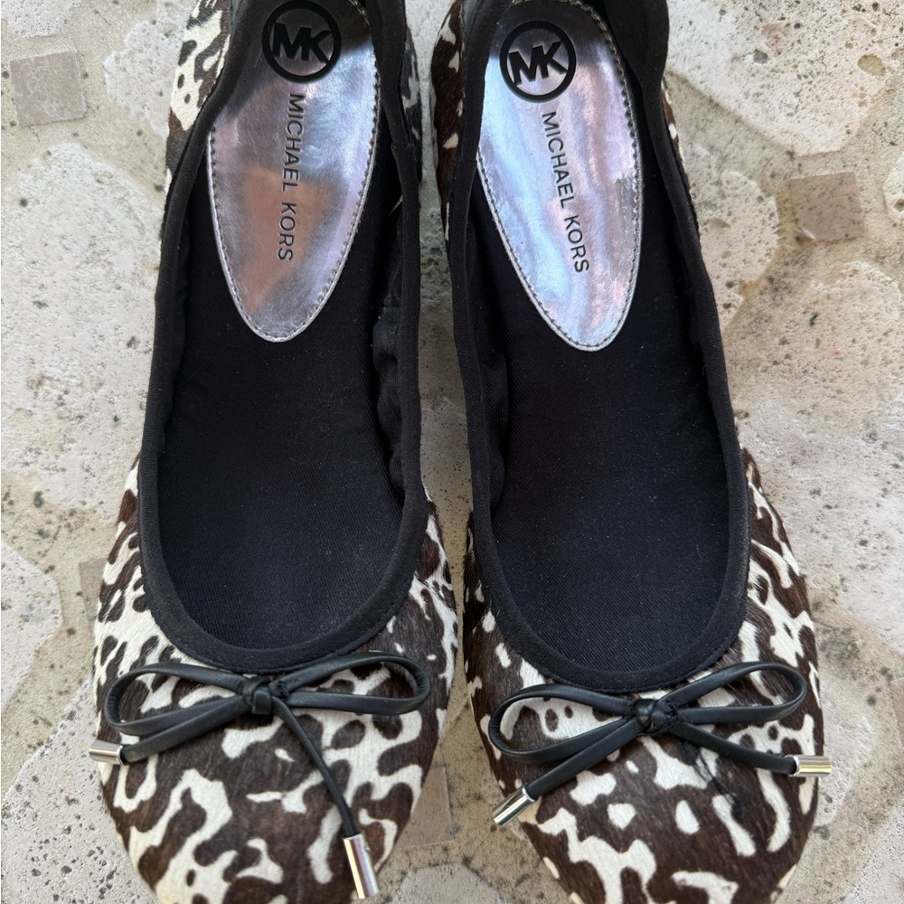Michael Kors Animal Print Calf Hair Ballet Flats 9 - Never Worn